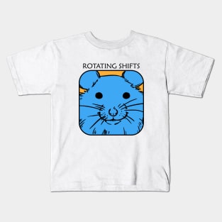 Rotating shifts - Boy hamster Kids T-Shirt